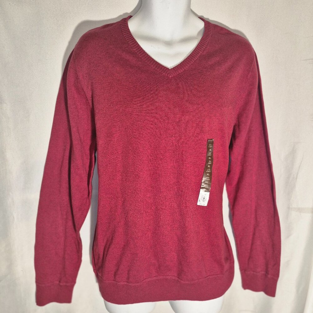 SONOMA stylish sweater, red, crewneck, in size XL NWT
